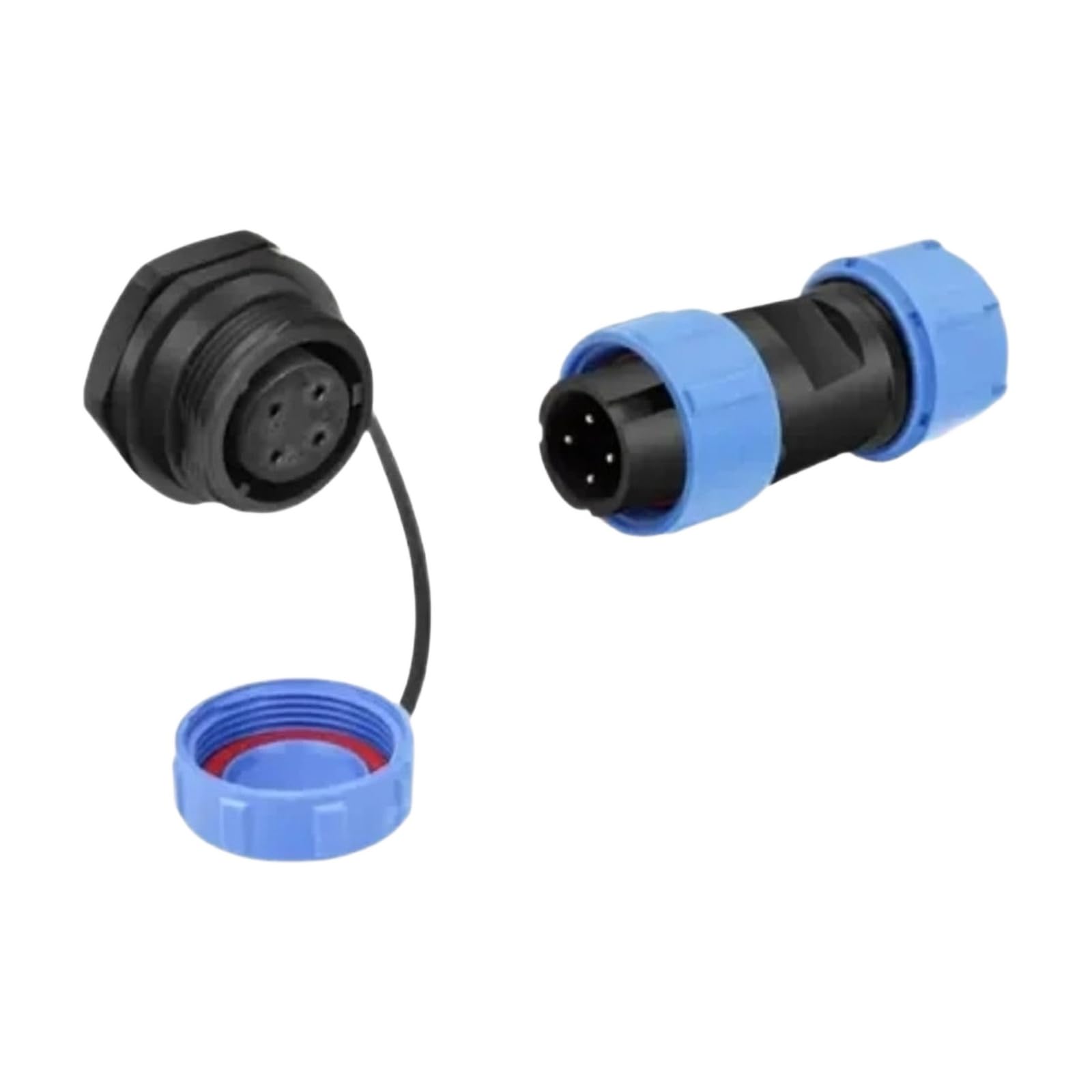 Conector de cable impermeable SP17-4P de 4 pines para conexiones industriales