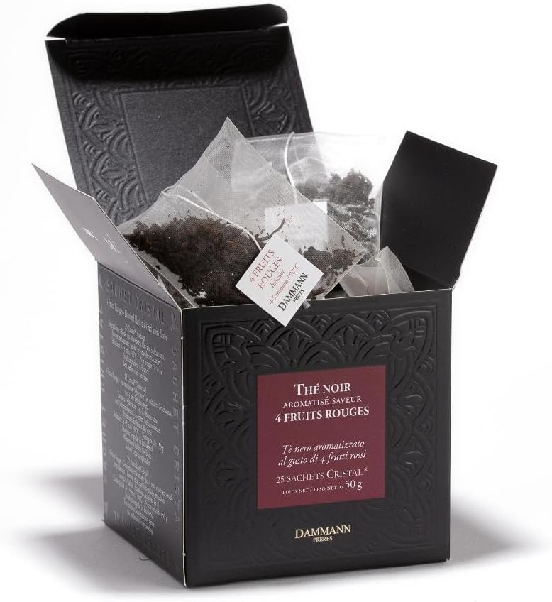 DAMMANN FRERES Quatre Fruits Rouges Tea Sachets, 25 count