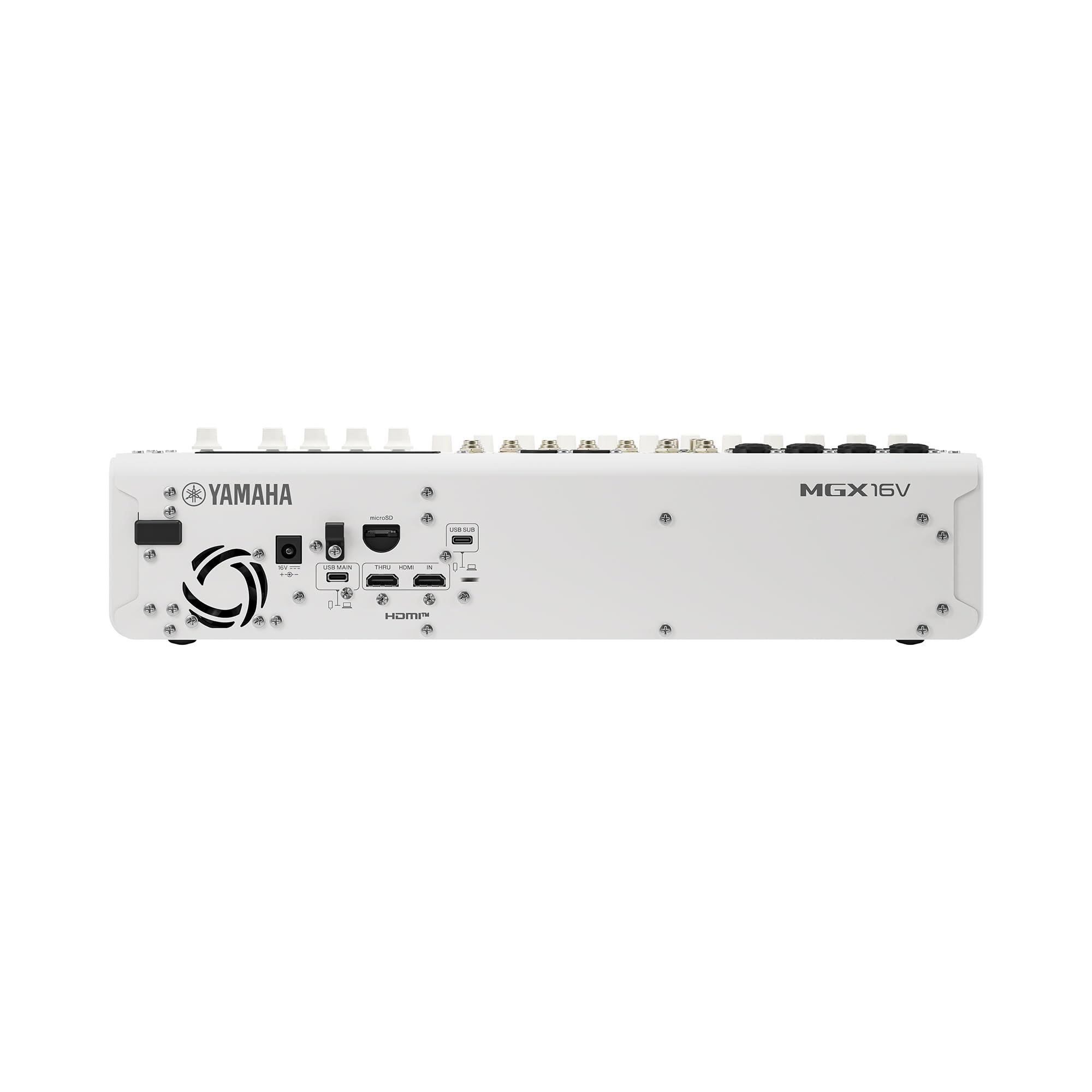 YAMAHA MGX16V Mikser Audio-Wideo z Dotykowym LCD, HDMI USB, Biały
