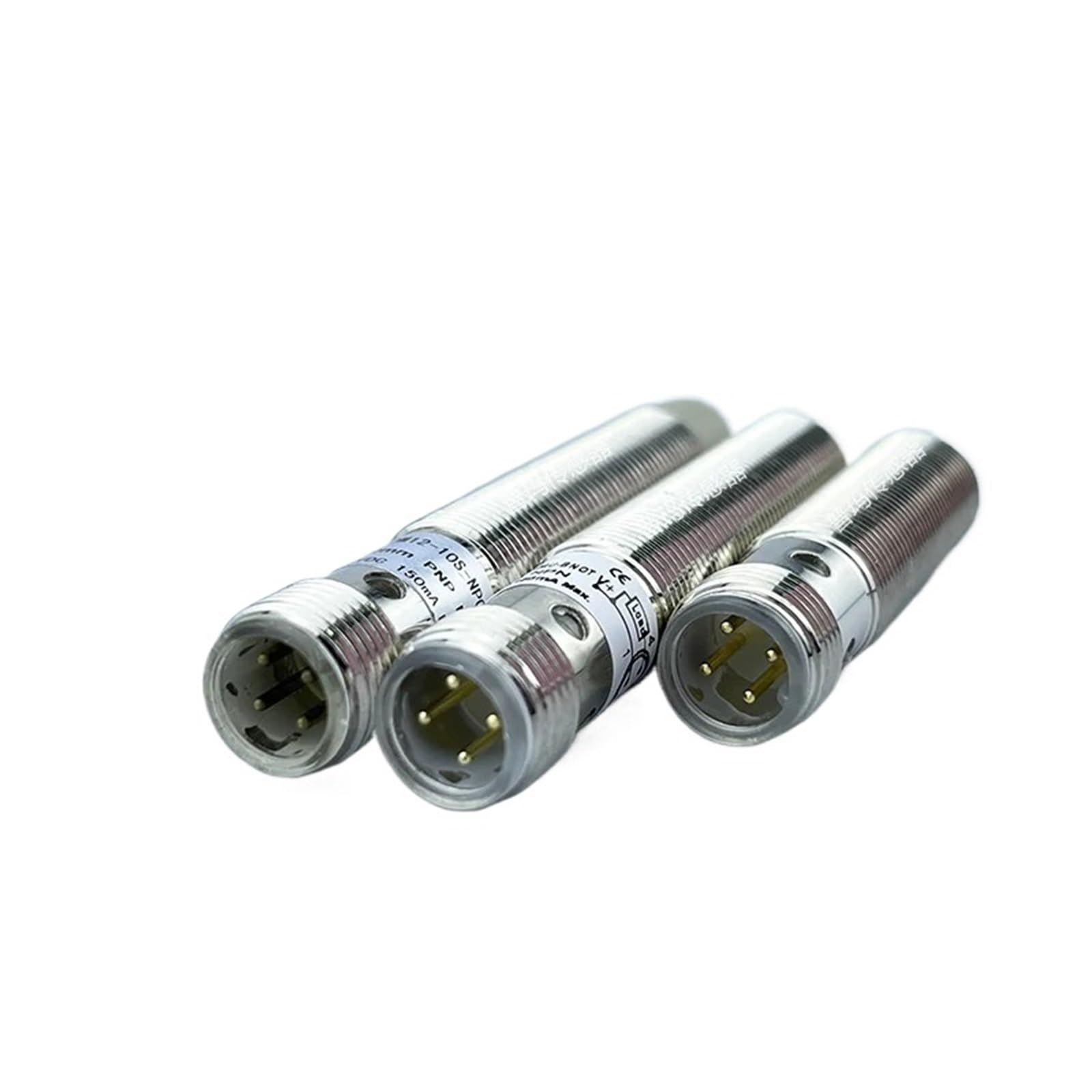 Conector de sensor de proximidad inductivo enchufable, serie M8/M12, 3 pines, 4 pines, NPN/PNP, distancia de detección: 2 mm, 6-36 V CC.(DMB12-04U-BNCT)