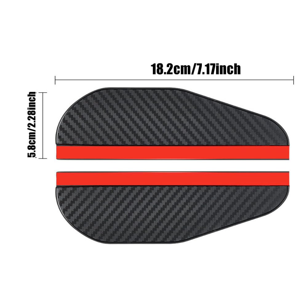 Paire De Sourcils De Pluie Pour Peugeot RCZ Coupé 2009-2015 - Protection Rétroviseur étanche - Adhésif Double Face - Facile à Installer