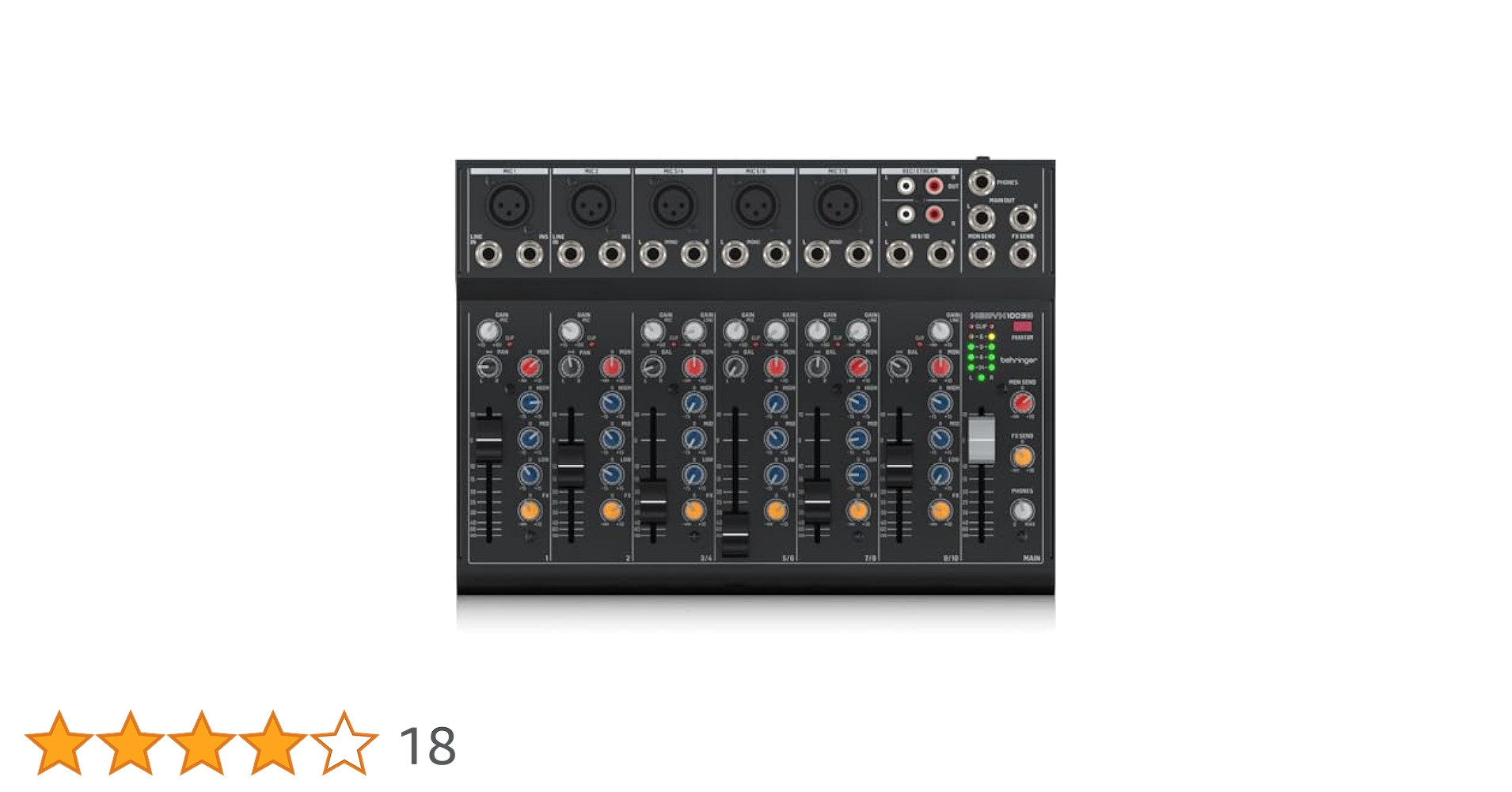 く*ん様 ベリンガー アナログミキサー 10チャンネル XENYX 1002B Amazon | ベリンガー Behringer アナログミキサー 10入力 5