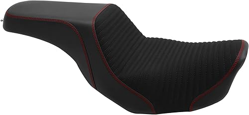 Vista 39 de Asiento de motocicleta para conductor y pasajero, apto para Harley Dyna Wide Glide Low Rider Street Bob Fat Bob FXDF Super Glide Custom FXDC