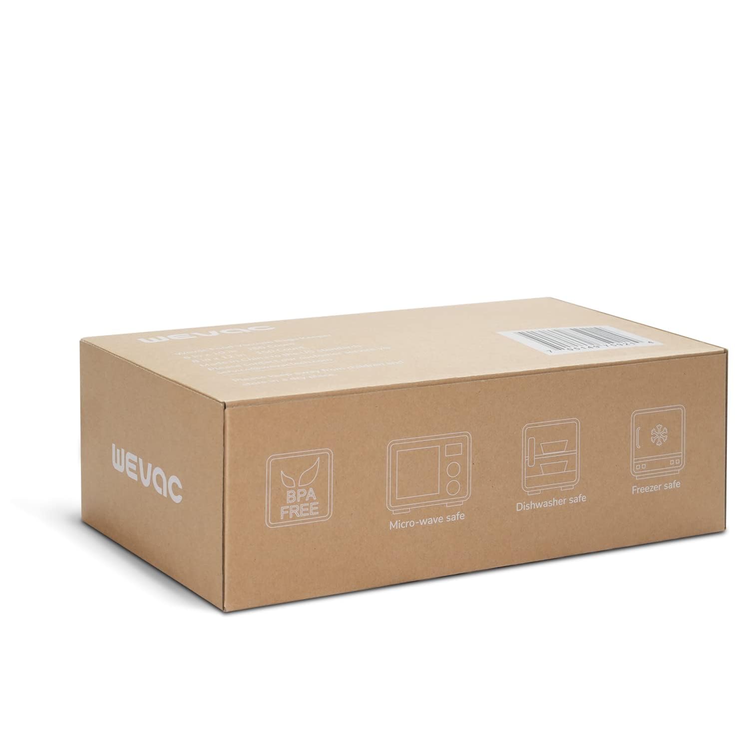 Sacchetti sottovuoto pretagliati, 300 pezzi da 15,2 x 25,4 cm e 20,3 x 30,5 cm, ideali per risparmiare cibo, senza BPA, di grado commerciale, ideali per conservare, preparare pasti e sous vide, Wevac