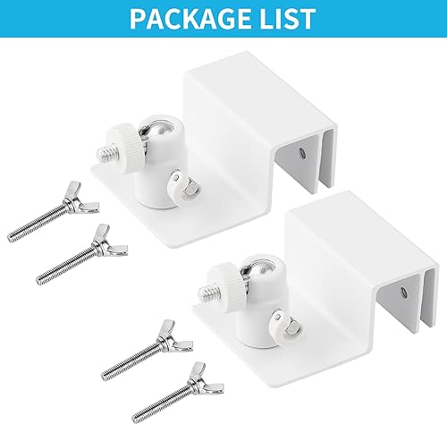 Miniatura 7 de Soporte de canalón resistente a la intemperie para Google Nest Cam (batería), soporte de montaje de aleación de aluminio ajustable sin taladrar