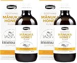 Comvita Immune Support Manuka Honey Elixir with Propolis and Zinc (UMF 10+, MGO 263+) - 200ml (Pack of 2)