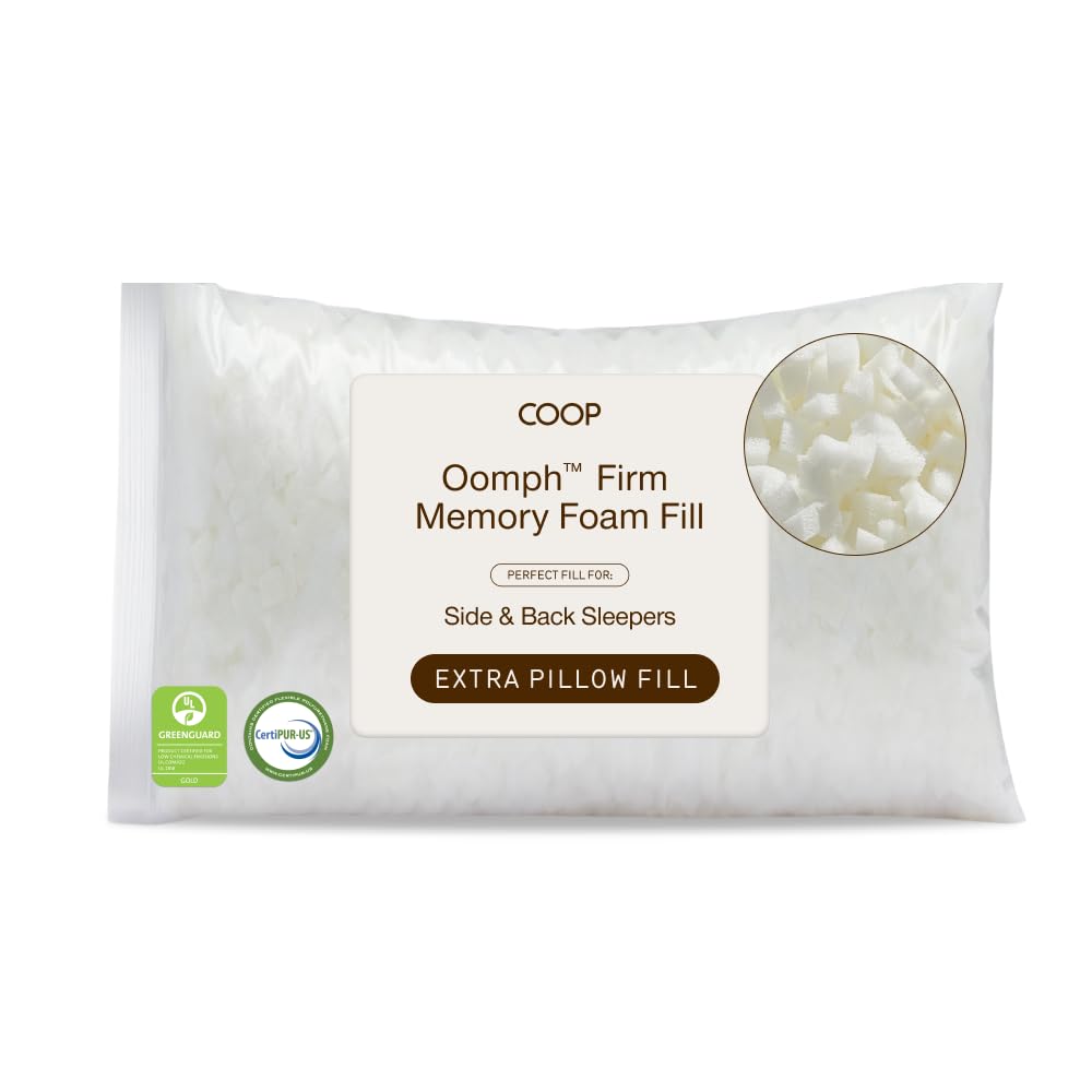Adjustable Shredded Memory Foam Pillow - Refill - Foam 1/2 Lb