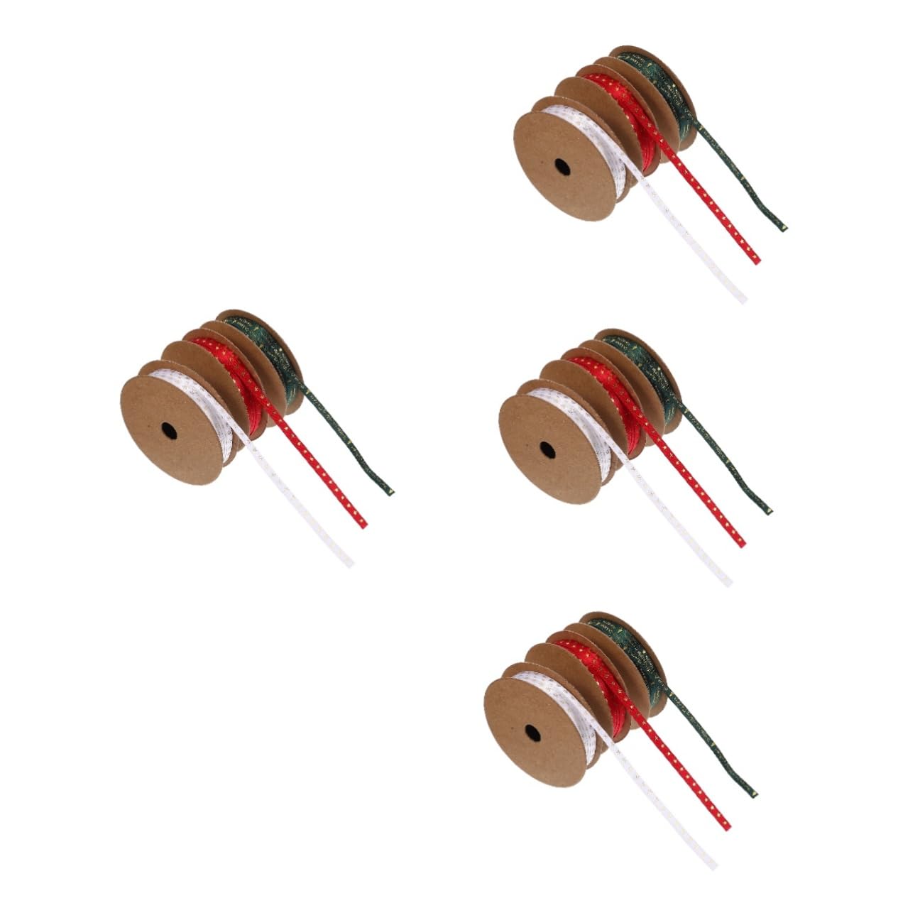 STOBOK 12rollen Weihnachtsband Dekoratives Geschenkband Aus Satin Mit Schneeflocken Und Sternen Für Verpackungen Und Festliche Dekorationen