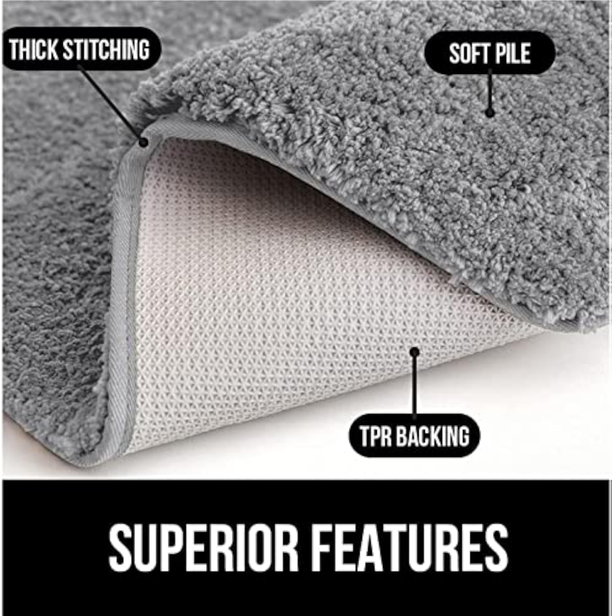 Soft Microfiber Mat for Home and Bathroom