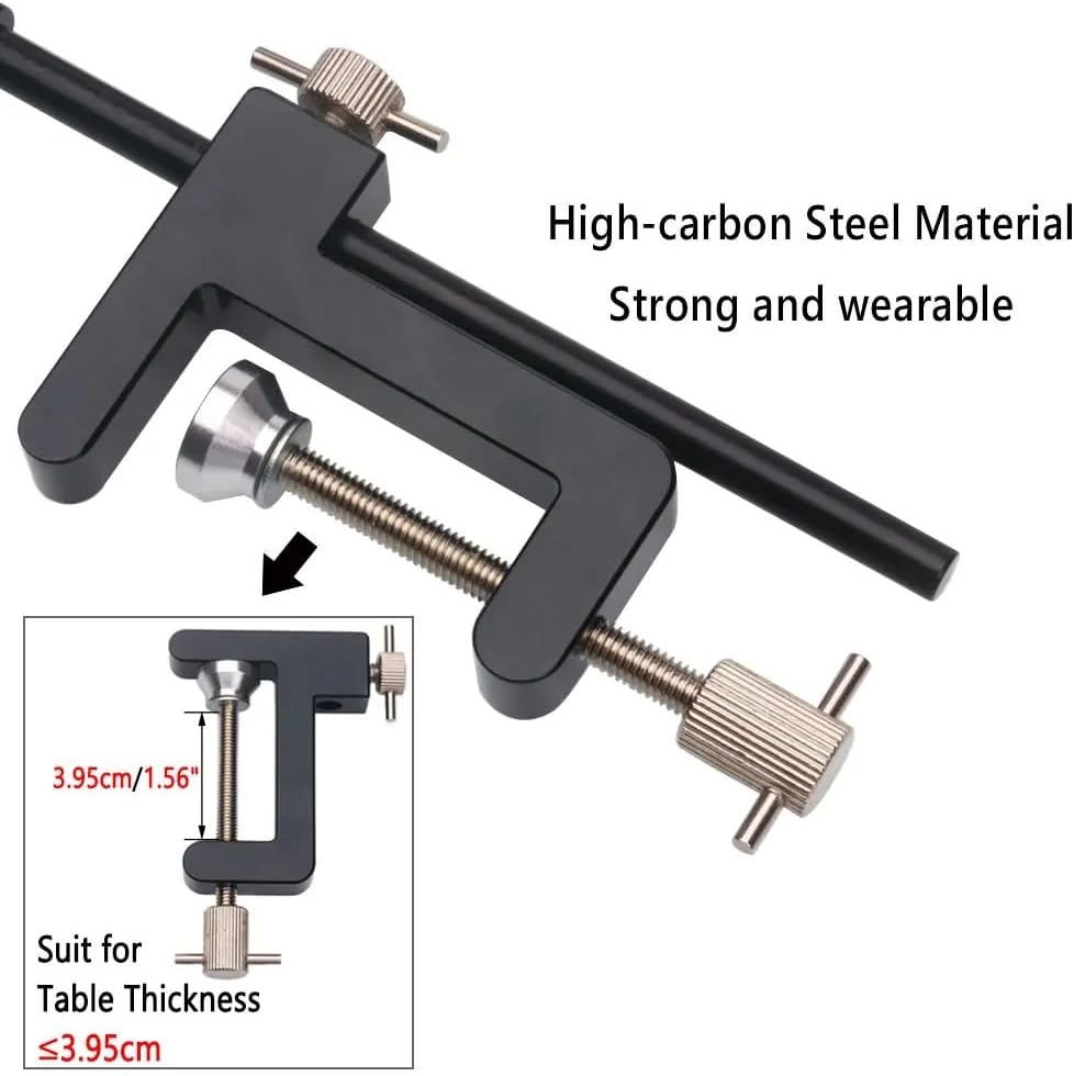 1pc Fly Tying Vise C Clamp Steel Hard Jaws 360 Rotating Precision Table Vise of Fly Tying Tools