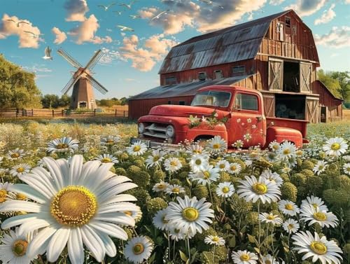 Diamond Painting Marguerites pour créer une ambiance de ferme vintage chez soi