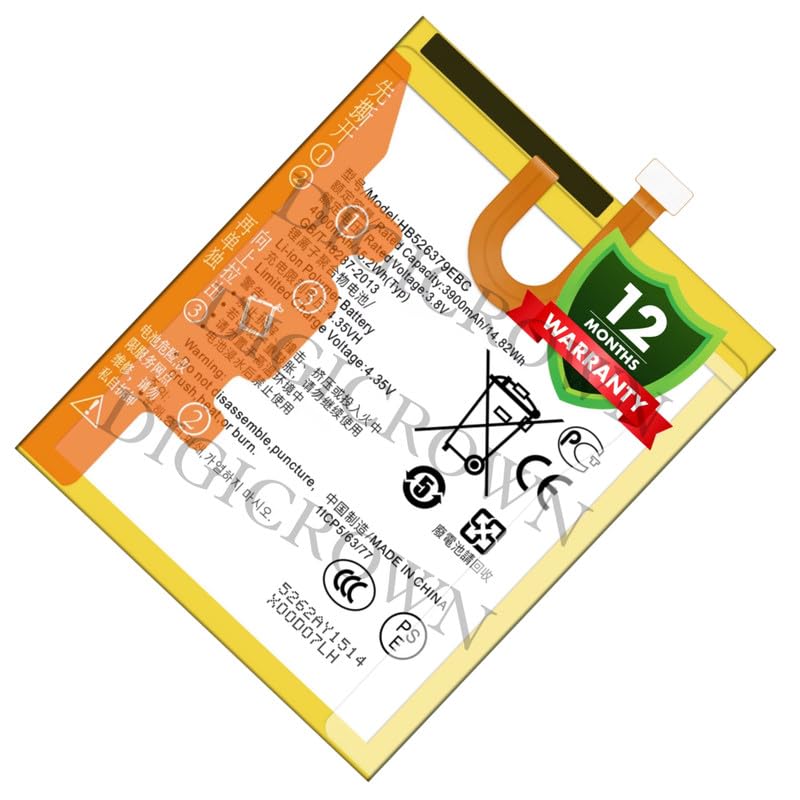 Image of Original HB526379EBC Battery Compatible for Huawei Y6 Pro (2015) (TIT-AL00, TIT-U02, TIT-L01, TIT-TL00) - (4000mAh) - 1 Year Warranty