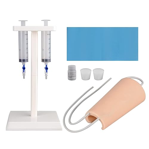 SimCoach Kit de práctica de flebotomía y venipunción, kit de entrenamiento de práctica intravenosa portátil, kit de práctica de inyección para