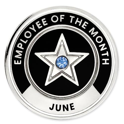 Image of PinMart Employee of the Month Lapel Pin - 1 inch Cloisonne Enamel Pin