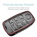 MECHCOS Compatible with Kia Forte Rio Forte Koup NIRO Optima Sorento Soul Sportage Sedona Soul EV Key Fob Cover Case Leather Smart Keyless Entry Remote Control Shell Protector Accessories