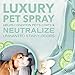 TropiClean SPA Fresh Dog Cologne Spray Long Lasting | Cucumber Scented Dog Deodorizing Spray | Naturally Derived Salon Grade Ingredients | Made in the USA | 8oz