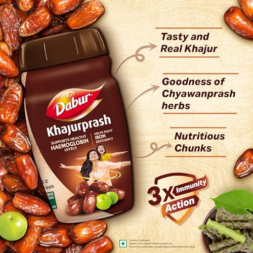 Dabur Khajurprash - 900g | Supports Healthy Haemoglobin Levels | Helps Fight Iron Deficiency - Image 3