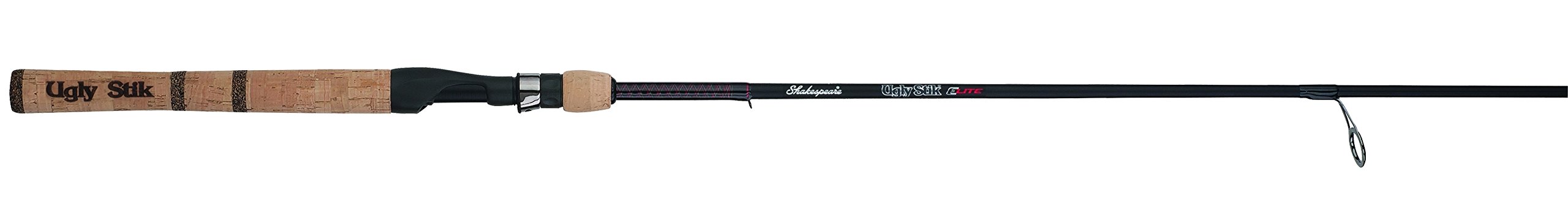Ugly Stik 6’6” Elite Spinning Rod, Two Piece Spinning Rod, 6-14lb Line Rating, Medium Rod Power, Fast Action, 1/4-5/8 oz. Lure Rating