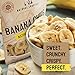 Healthy Banana Chips Dried Slices - Family Pack Bags of Dried Banana Chips Sweetened - Sweet Crispy Crunchy Snacks for Adults & Kids - Dehydrated Bananas Chip - 100% Dry Bananas Fruit Chips (Banana Chips 16 oz.)