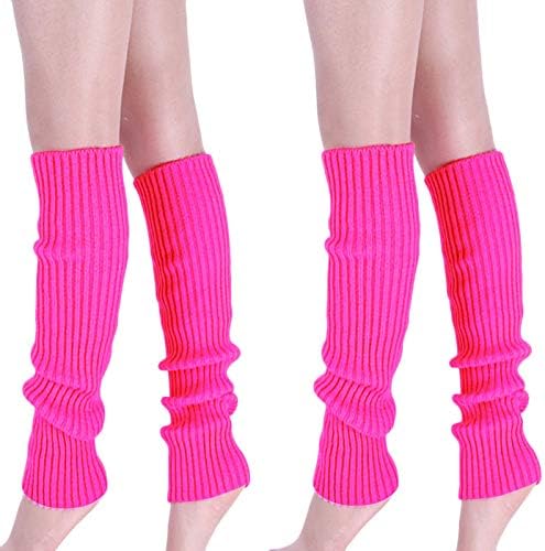 CHENGZI 2 Pairs Women Knit Leg Warmers Winter Warm Long Boot Socks for Party Accessories