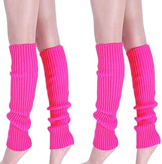CHENGZI 2 Pairs Women Knit Leg Warmers Winter Warm Long Boot Socks for Party Accessories