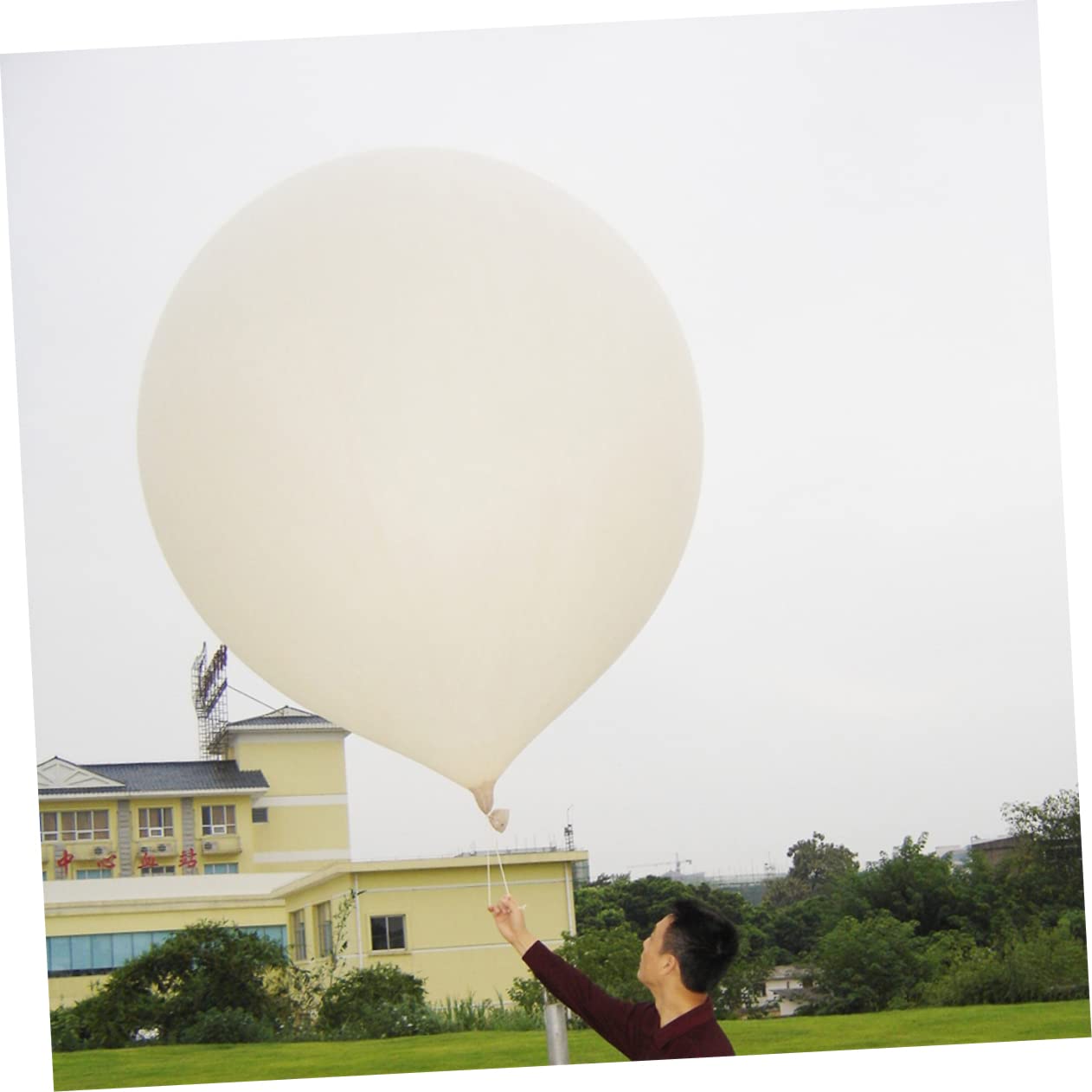 Ballons Géants Ronds en Latex Blanc 120 Pouces pour Décoration de Fête et Photo Prop, Adaptés Mariage et Cérémonie de Remise de Diplômes
