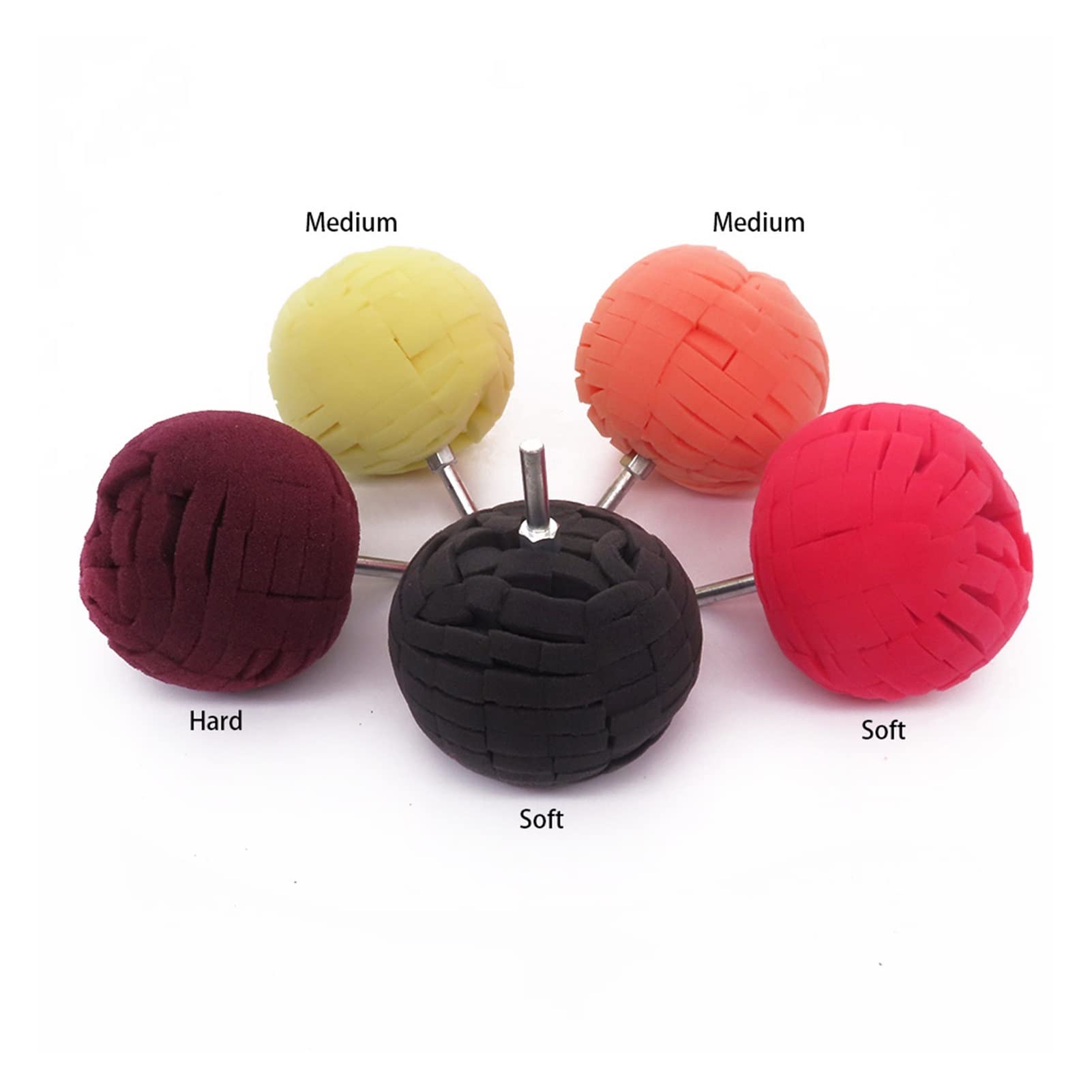 yaoqijie Auto lucidante pad lucidata spugna spugna pad cono lucidatore tampone tampone kit di ceretta for automobili for la ruota della ruota dell'automobile Lucidatura del faro lasting ( Color : 4 )
