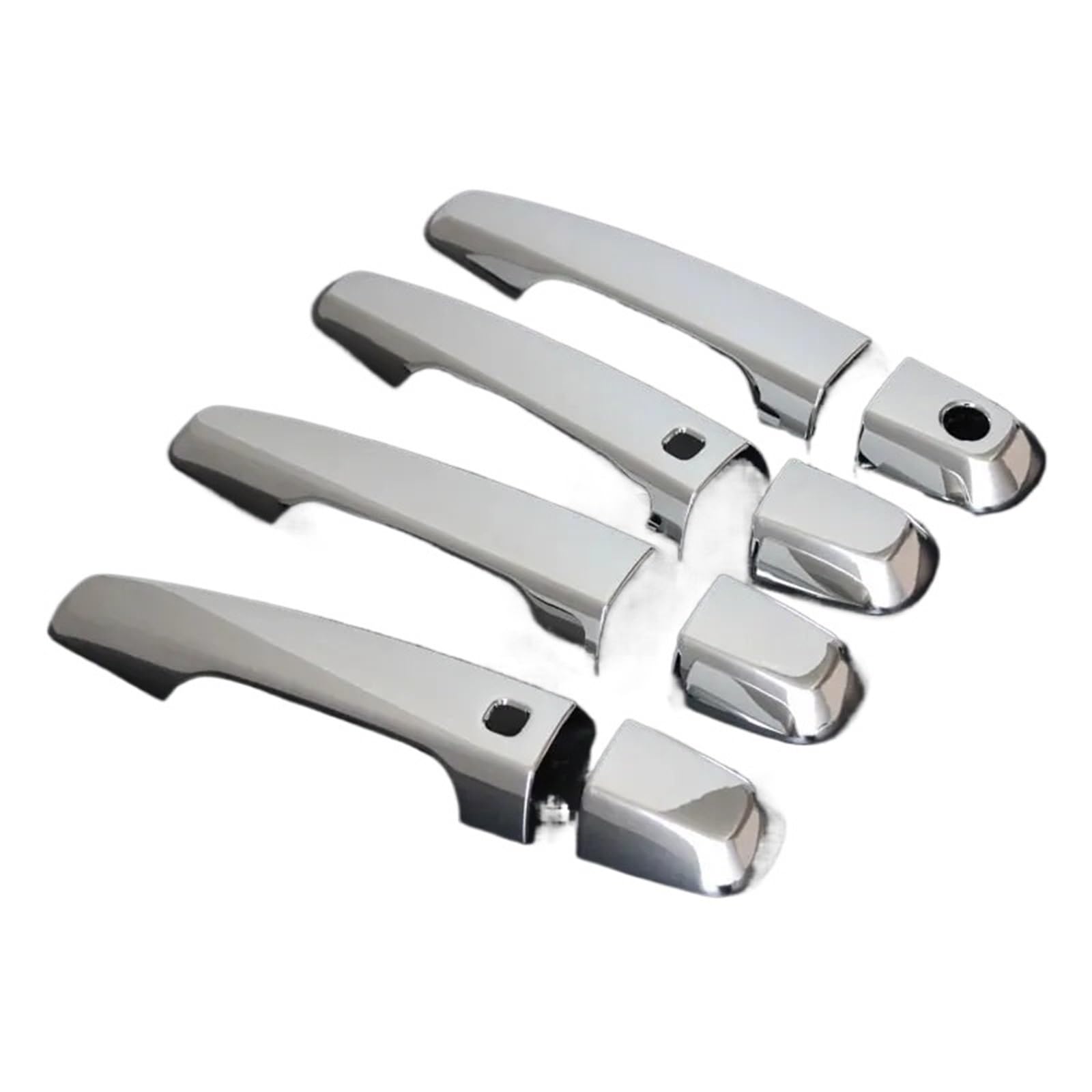 Ttopkmbc Chrome Exterior Car Door Handle Fit For Mitsubishi L200 Triton Mq 2015-2021 Pickup Door Handle Covers Truck Car Accessory(Chrome)