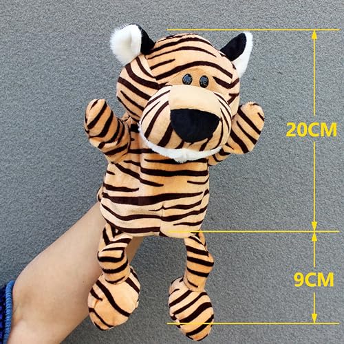 LOMTRATS Tier-Handpuppen für Kinder, Kleinkinder, inklusive Wolf, Tiger, Löwe, Affe mit Beinen, perfekt für Geschichtenerzählen, Unterricht, Vorschule, Geburtstagsgeschenke