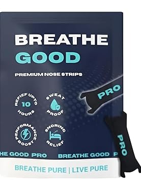 Nasal Strips for Breathing, Black, Improves Airflow, Reduces Snoring, Better Sleep Quality