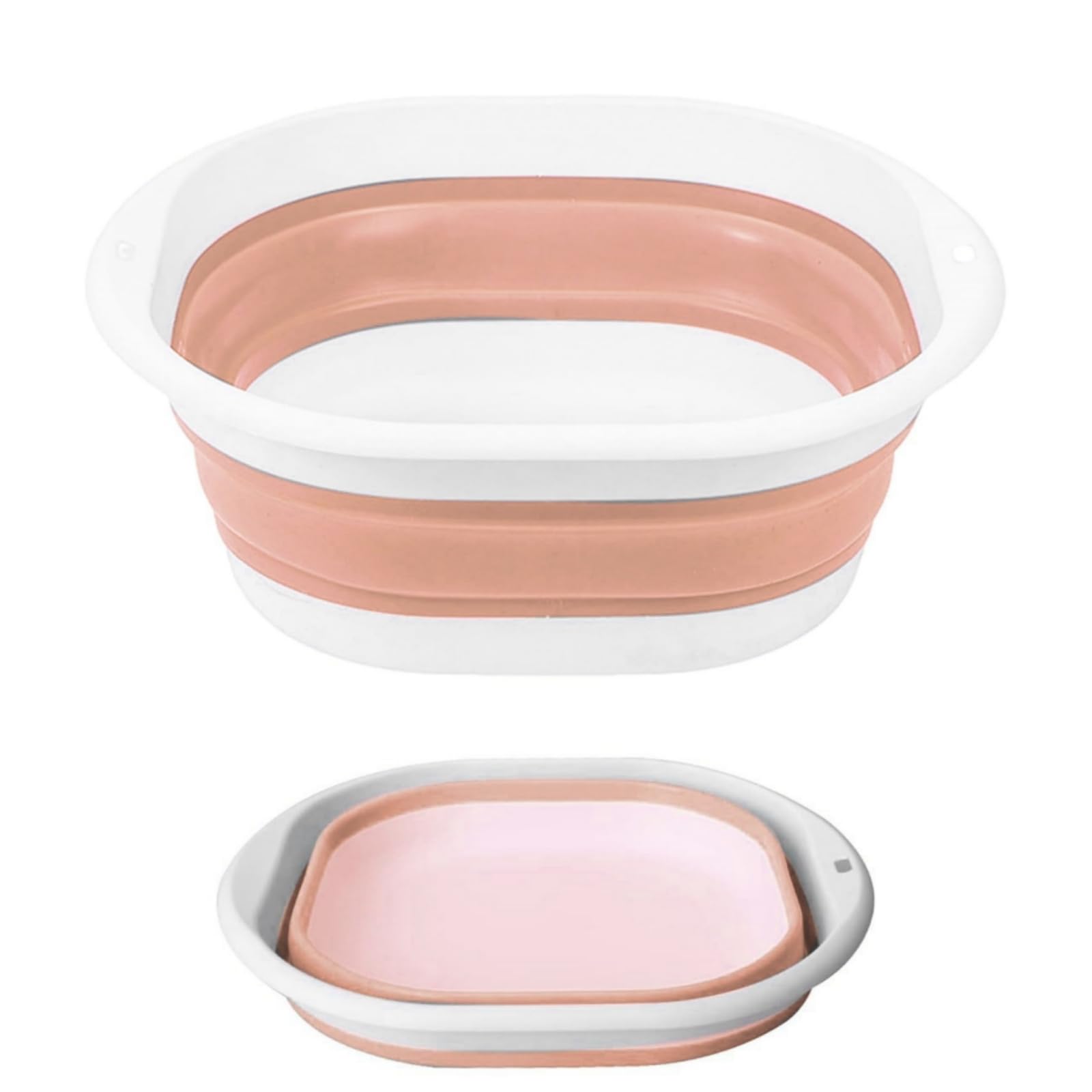 Collapsible Washing Up Bowl, Foldable Bucket, Multipurpose Outdoor Travel Basin, Lightweight Portable Space Saving Washbasin for Camping, Travel, Kitchen, Outdoor & Swimming Pool (Pink, S)