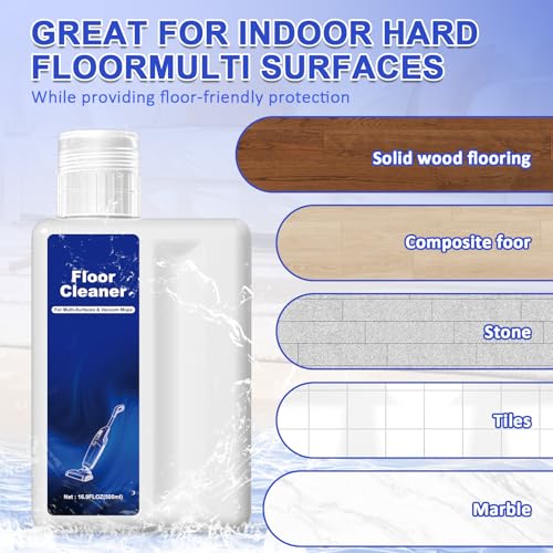 Image of Floor Cleaning Solution Compatible with Dreame Cleaning Solution, Pet-friendly & No Residue, Floor Cleaner for All Robot Vacuum Cleaners and Wireless Wet Dry Vacuum Cleaners (Original, Total 1 L)