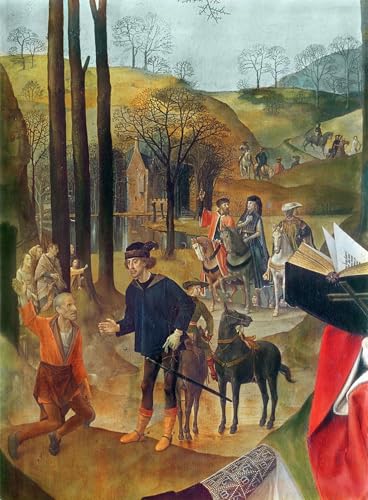 Toile murale peinture d'art murale Retable de Portinari 60x90