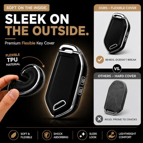 Image of Metalyx Key Fob Cover for Kia Seltos 2026 Facelift (HTK, HTK(O), HTX, HTX(A), GTX, GTX(A)) | Soft TPU | Anti-Scratch | Strong Signal | Stylish Case with Lanyard