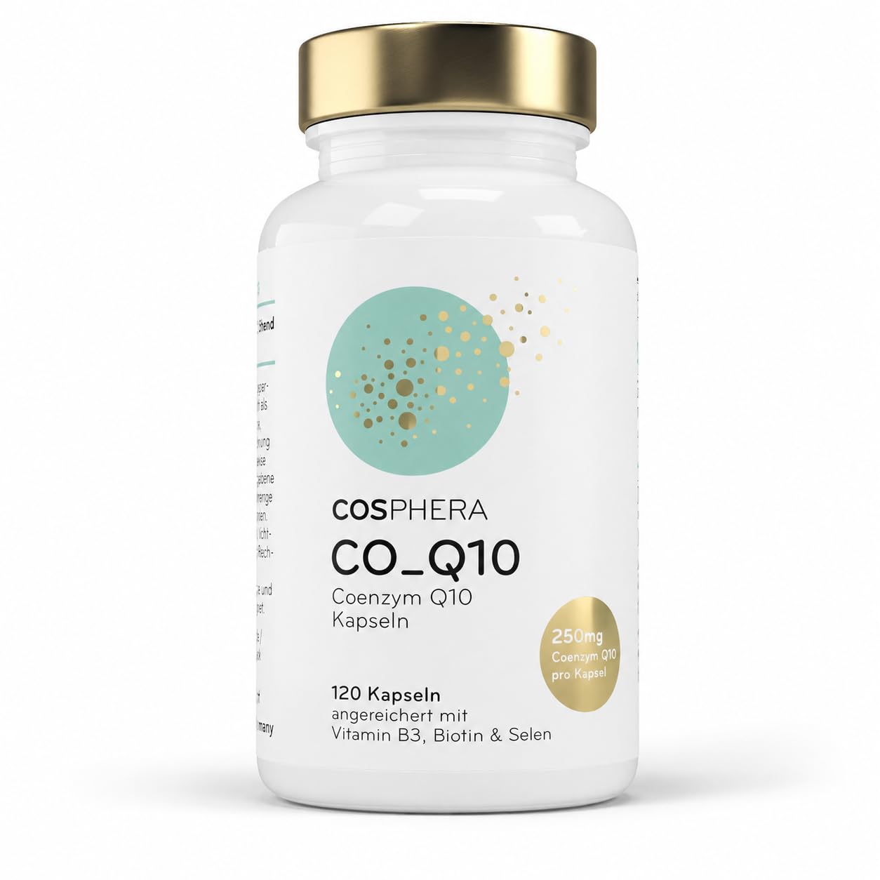 Coenzym Q10 - Hochdosiert mit 250 mg pro Kapsel. 120 vegane Kapseln im 4 Monatsvorrat - Angereichert mit Biotin & Niacin als Beitrag zum Erhalt normaler Haut & für einen normalen Energiestoffwechsel.