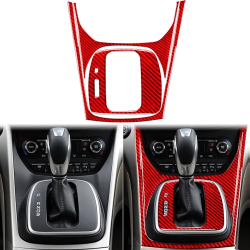 JKYUKU Real Carbon Fiber for Ford Accessories Center Console Gear Shift