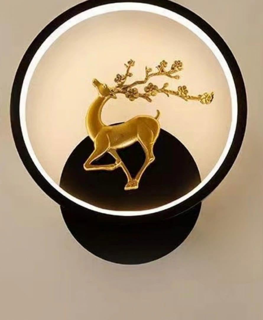 Nordic LED Deer Wall Light - 3 Color Mood Lighting -1