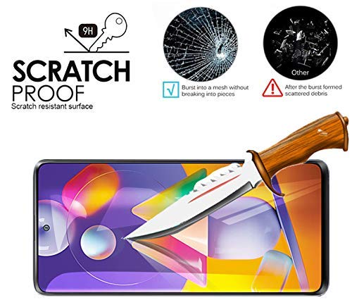 Image of Screen Protector for Samsung Galaxy M31s Tempered Glass Edge-to-Edge 6D Screen Guard With Installation Kit