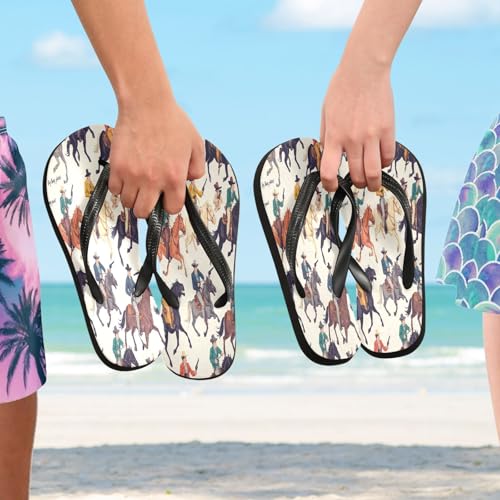 STAYTOP Western American Cowboy Flip Flops Sandals of Men's & Women's,Sandals Beach Slippers Shower Slides4
