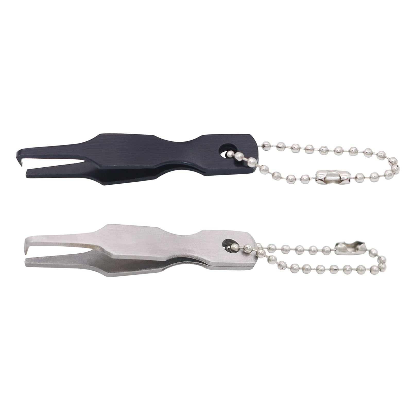 UncleS 2 pinzette Quick Split Ring Opener per la pesca degli attrezzi da pesca, doppio anello aperto, prontezza ornamentale, in acciaio inox