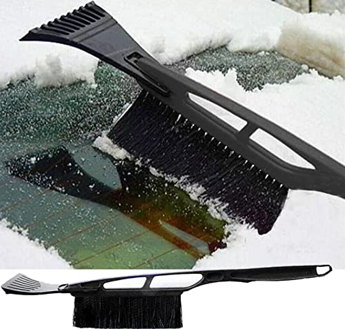Vivo Car Windscreen 2-1n-1 Ice Scraper and Snow Brush Long Reach Handle Premium Quality ABS Plastic for Removing Frost from Windshield De-icer