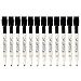 Quartet Dry Erase Markers, Whiteboard Markers, Fine Point, Mini, Magnetic, ReWritables, Black, 12 Pack (48170)