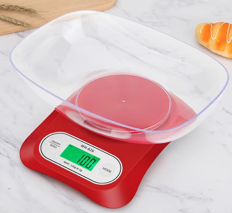 VIHELM WH-B26 Digital Kitchen Scale weighing flour and egg