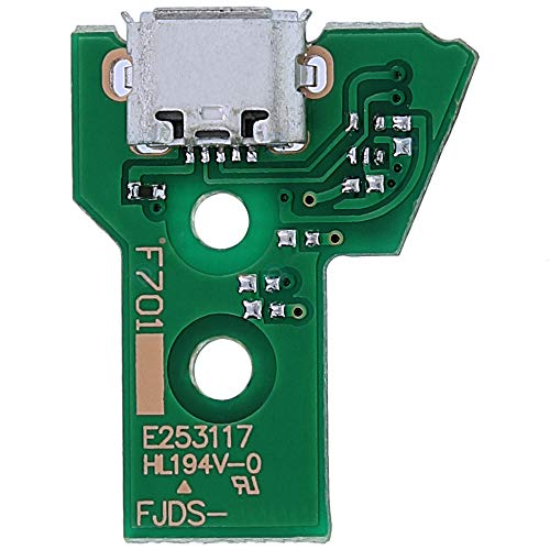 Mmobiel CUH-7XXX Charging Usb Port Replacement Compatible With Playstation Ps4 Controller Dualshock 4 Model: Jds-050 / Jds-055 12 Pin Flex Cable Incl. (+) Screwdriver thumb #1