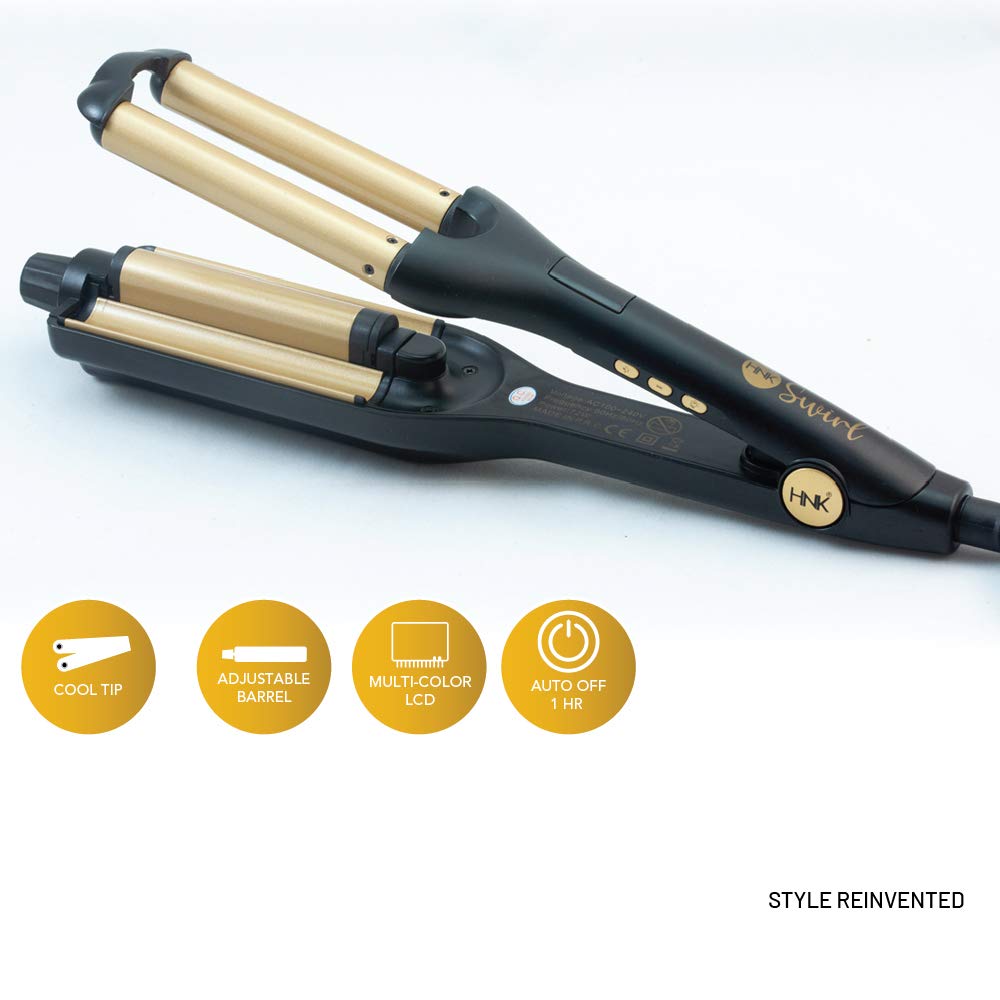 HNK SWIRIL Hair Waver (Black/Copper) Hair curler for Super Curl Ceramic Plate - Image 2 thumbnail