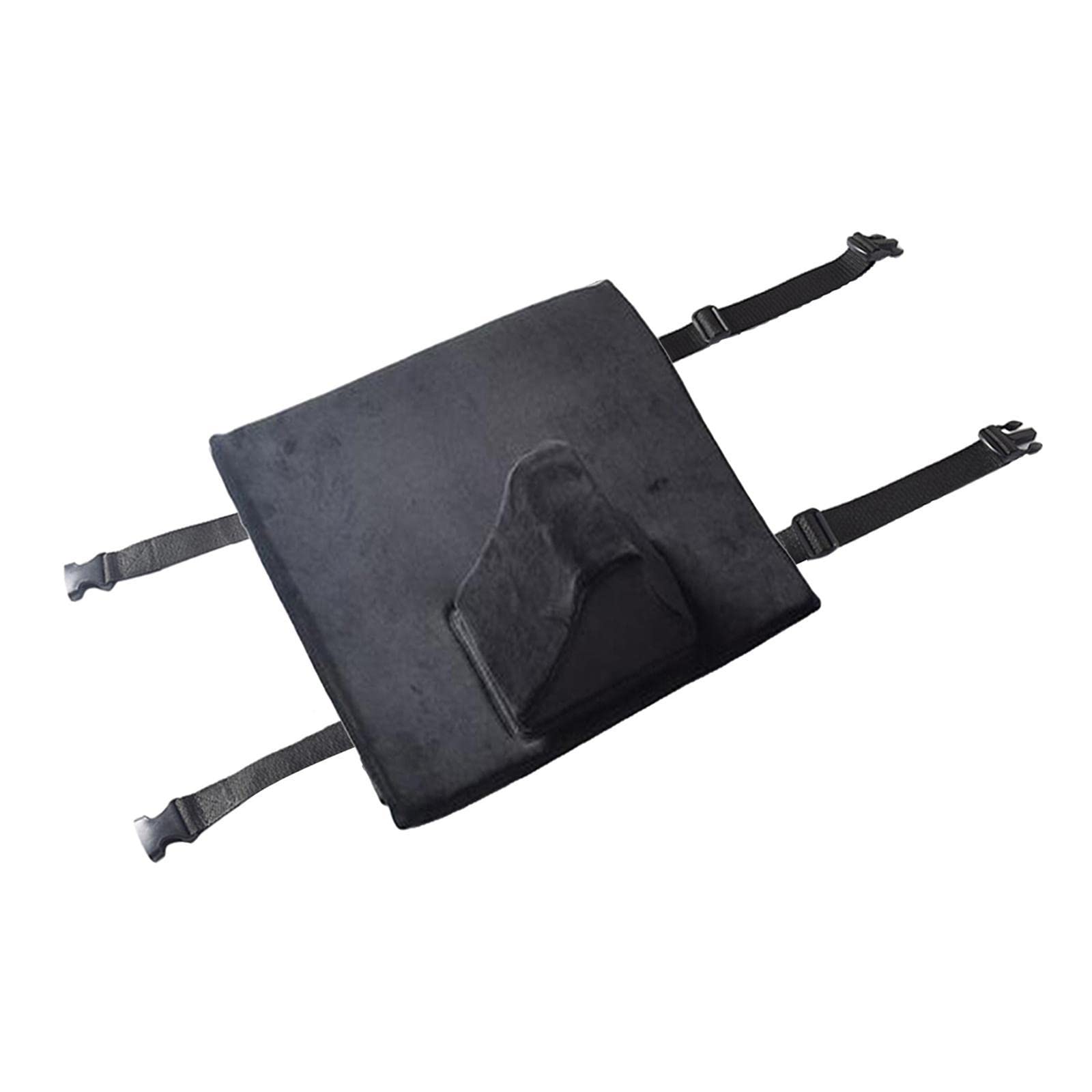 VAZZIC Wheelchair Seat Pad, with removable pommel, Cushion for Patients Positioning Tool (Black)