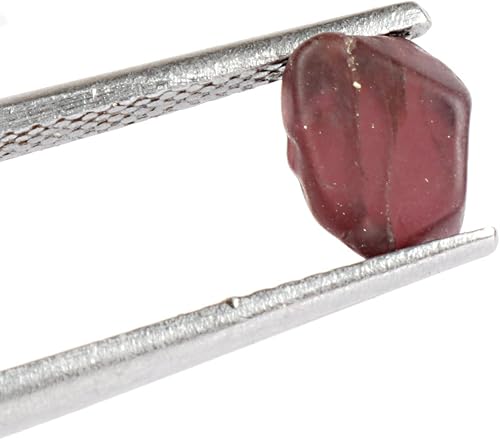 Miniatura 3 de GEMHUB Cristal curativo natural de espinela roja cruda pequeña, piedra suelta de 2.80 quilates, M, Gema, espinela birmana