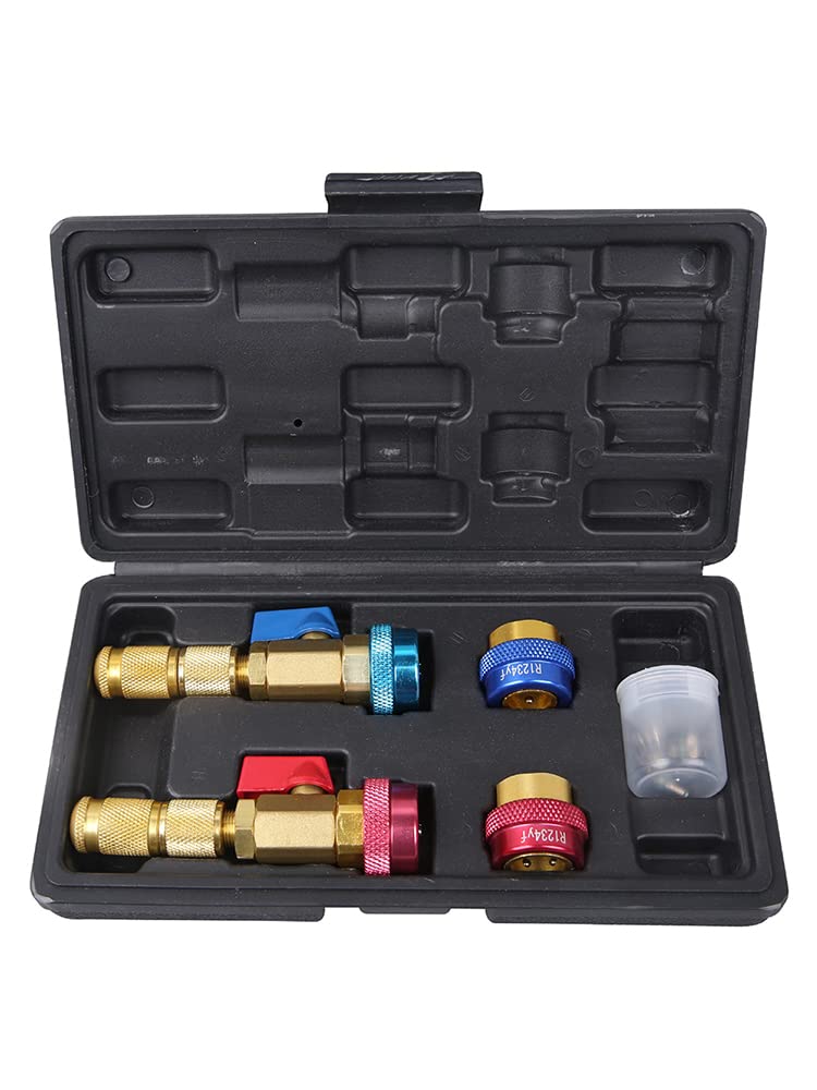 Riloer R134 R1234YF Kit di strumenti per la rimozione del nucleo della valvola dell'aria, adatto per refrigeranti condizionatori d'aria R134 e R1234YF