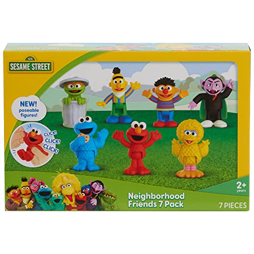 Just Play 57676 Sesame Street Neighborhood Friends, 7-Piece Poseable Figurines, Kids Toys thumb #4