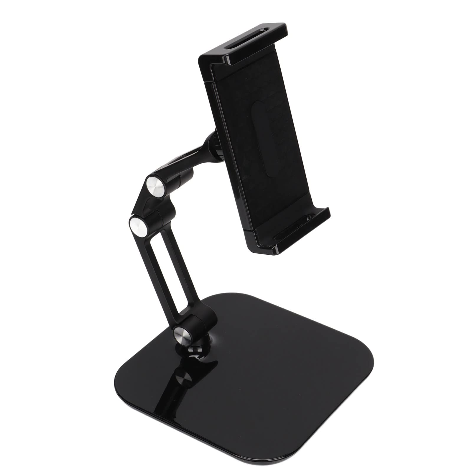 Supporto per tablet regolabile Pieghevole con angolo conveniente Design antiscivolo portatile Staffa per tablet ad alta capacità portante Nera per Tablet PC